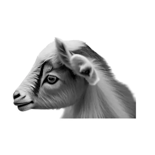a baby goat tattoo design idea