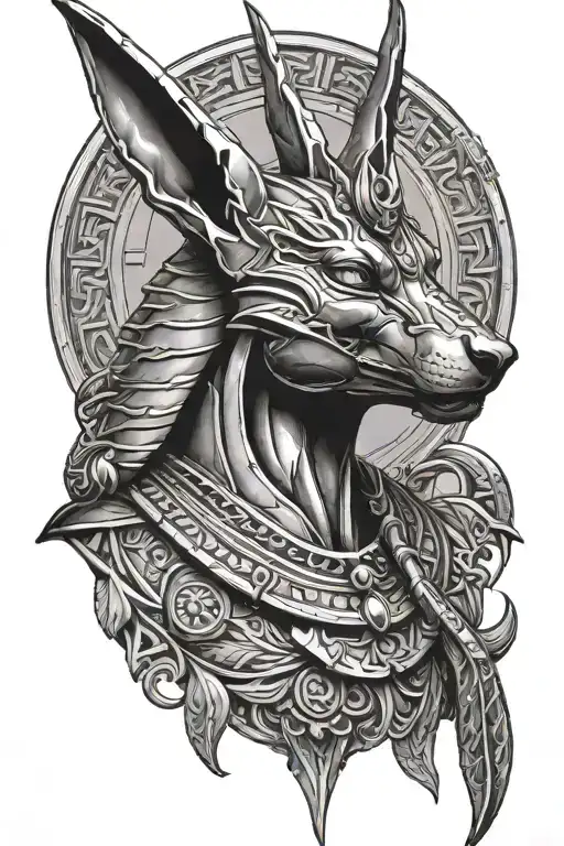 Anubis tattoo design idea