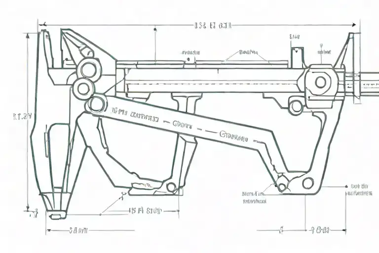 Measuring caliper with words on top of it and bottom tattoo design idea