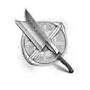 romans 12:2 inside knife blade tattoo design idea