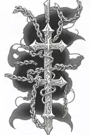 barb wire wrapped tattoo design idea