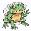toad from naruto tattoo design idea