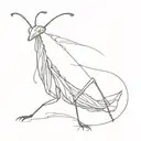 mantis tattoo design idea