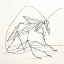 mantis tattoo design idea