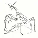 mantis tattoo design idea