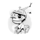 Jamie Hewlett Gorillaz band tattoo design idea