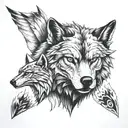 wolf, lynx, eagle, bear, wolverine tattoo design idea