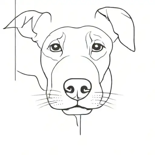 a dog's nose tattoo design idea