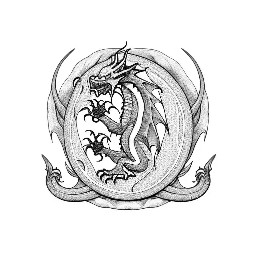 welsh dragon tattoo design idea