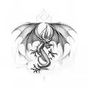 welsh dragon tattoo design idea