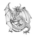 welsh dragon tattoo design idea