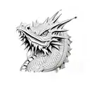 welsh dragon tattoo design idea