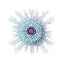 A vibrant and surreal artwork featuring a protea flower transforming into a puzzle piece, symbolizing the unique and puzzle-like nature of autism tattoo design idea