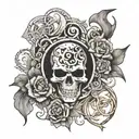 slayer half sleeve tattoo design idea