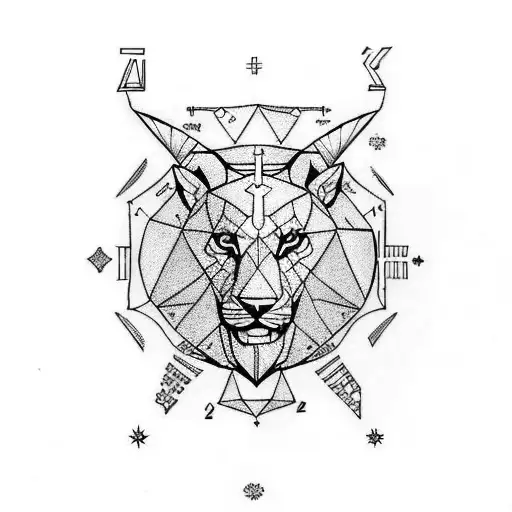 august 22 1992 with leo zodiac sign  tattoo design idea