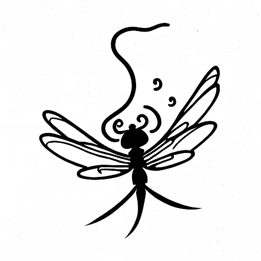 Dragonfly tattoo design idea