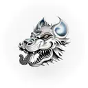 Foo Dog tattoo design idea