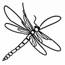 Dragonfly tattoo design idea