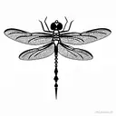 Dragonfly tattoo design idea