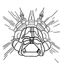 darth vader and mickey in front of disney castle in marvel universe tattoo design idea