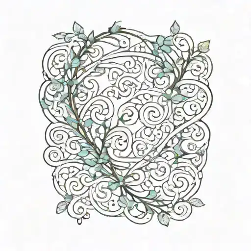 Love vines wrapped around ankle tattoo tattoo design idea