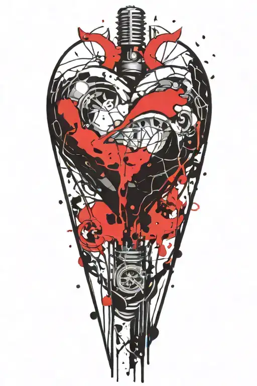 heart Coordinates tattoo design idea