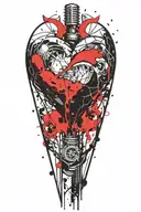 heart Coordinates tattoo design idea