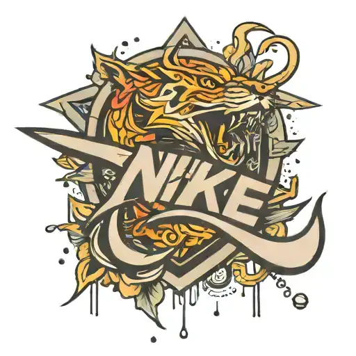Nike logo tattoo design idea