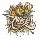Nike logo tattoo design idea