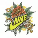 Nike logo tattoo design idea