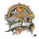 Nike logo tattoo design idea