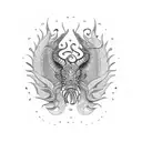 ajolote mexicano  tattoo design idea