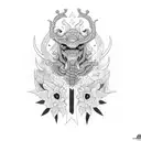 ajolote mexicano  tattoo design idea