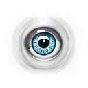 3/4 view camera with eye tattoo design idea