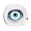 3/4 view camera with eye tattoo design idea