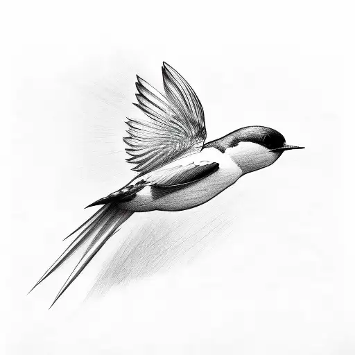 Swallow Bird tattoo design idea