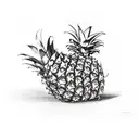 Pineapple tattoo design idea