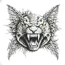 realistic horror tattoo design idea