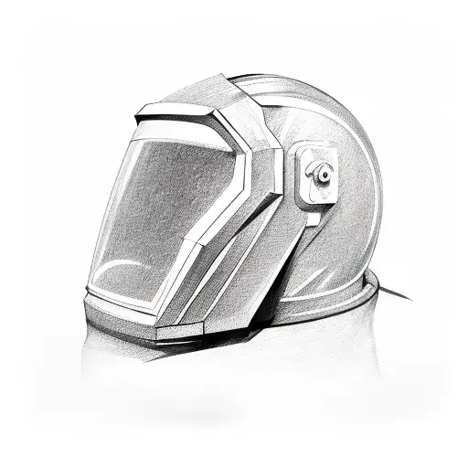  welding hood  tattoo design idea