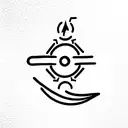 tig torch tattoo design idea