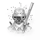 Counter Strike Detalied Characters tattoo design idea