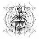crypto monk tattoo design idea