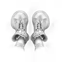 baby feet with dates tattoo design idea