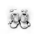 baby feet with dates tattoo design idea