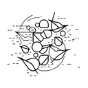 horizontal coordinates and vertical wheat tattoo design idea