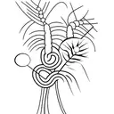 coordinates and wheat tattoo design idea