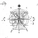 coordinates and wheat tattoo design idea