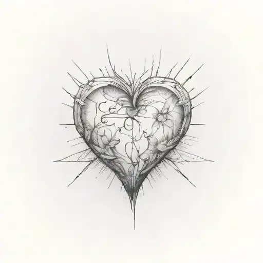 soft heart but stay strong tattoo design idea