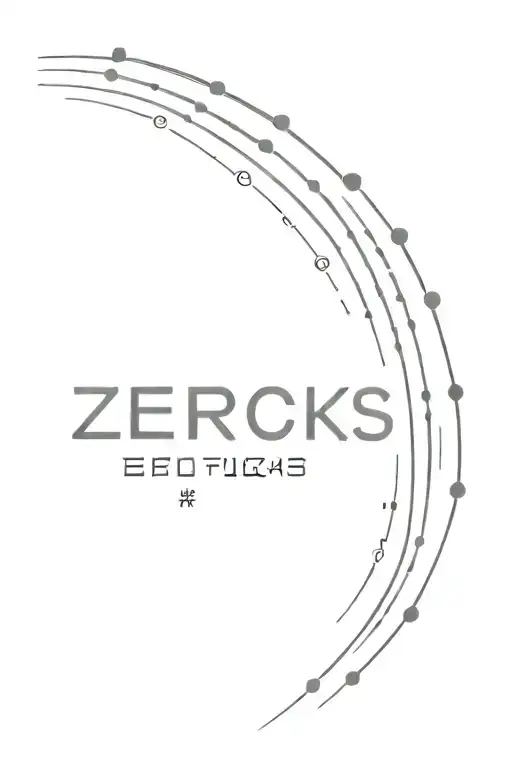 A minimalist tattoo design incorporating morse code that spells out 'zero fucks given' to symbolize the client's attitude towards life tattoo design idea