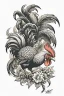 Philippine rooster fighting tattoo design idea